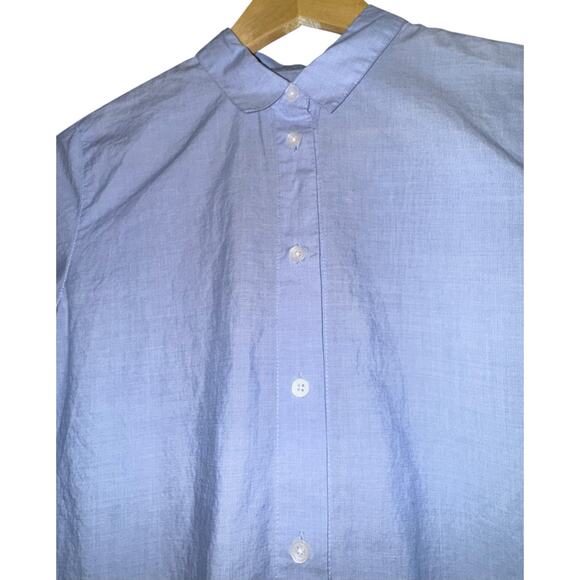 Madewell Women's Button Down Long Sleeve Top Oversized Preppy Size XS Academia - Picture 2 of 5